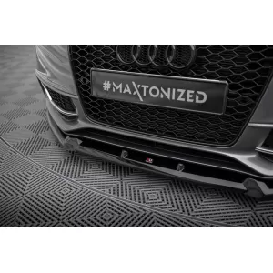 Maxton Design spoiler set suitable for side skirts, front, rear bumper and trunk of Audi S5 Coupe 8T 2011-2016, Gloss Black-image-6347430