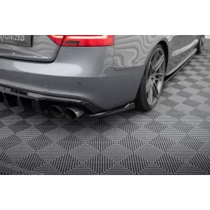 Maxton Design spoiler set suitable for side skirts, front, rear bumper and trunk of Audi S5 Coupe 8T 2011-2016, Gloss Black-image-6347434