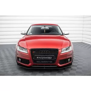 Maxton Design spoiler set suitable for side skirts, front, rear bumper and trunk of Audi S5 Sportback 8T 2007-2011, Gloss Black-image-6347449