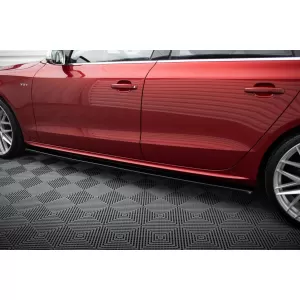 Maxton Design spoiler set suitable for side skirts, front, rear bumper and trunk of Audi S5 Sportback 8T 2007-2011, Gloss Black-image-6347454