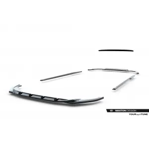 Maxton Design spoiler set suitable for side skirts, front, rear bumper and trunk of Audi A5 S-Line Coupe F5 2019-2024, Gloss Black-image-6347465