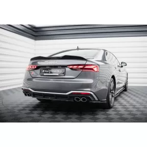 Maxton Design spoiler set suitable for side skirts, front, rear bumper and trunk of Audi A5 S-Line Coupe F5 2019-2024, Gloss Black-image-6347470