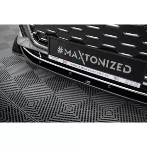 Maxton Design spoiler set suitable for side skirts, front, rear bumper and trunk of Audi A5 S-Line Coupe F5 2019-2024, Gloss Black-image-6347471