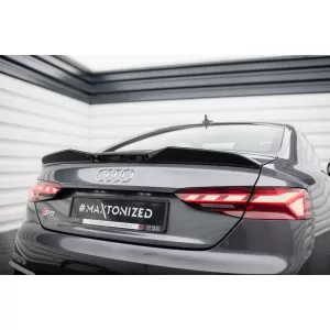 Maxton Design spoiler set suitable for side skirts, front, rear bumper and trunk of Audi A5 S-Line Coupe F5 2019-2024, Gloss Black-image-6347472