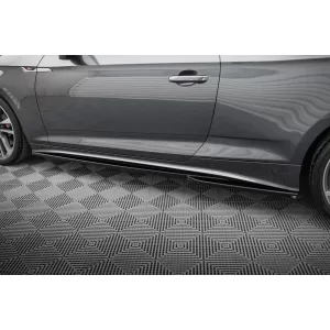 Maxton Design spoiler set suitable for side skirts, front, rear bumper and trunk of Audi A5 S-Line Coupe F5 2019-2024, Gloss Black-image-6347475