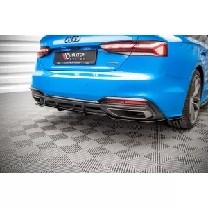 Maxton Design spoiler set suitable for side skirts, front, rear bumper and trunk of Audi A5 S-Line Coupe F5 2019-2024, Gloss Black-image-6347477