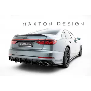 Rear Bumper Side Addons Maxton Design suitable for Audi S8 D5 2021-2026, Gloss Black-image-6347482