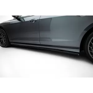 Maxton Design spoiler set suitable for side skirts, front, rear bumper and trunk of Audi S8 D5 2021-2026, Gloss Black-image-6347497