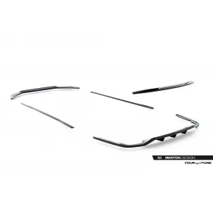 Maxton Design spoiler set suitable for side skirts, front, rear bumper and trunk of Audi S8 D5 2019-2021, Gloss Black-image-6347507