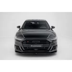 Maxton Design spoiler set suitable for side skirts, front, rear bumper and trunk of Audi S8 D5 2019-2021, Gloss Black-image-6347508