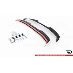 Maxton Design spoiler set suitable for side skirts, front, rear bumper and trunk of Audi SQ5 2012-2017, Gloss Black-image-6347526