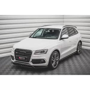 Maxton Design spoiler set suitable for side skirts, front, rear bumper and trunk of Audi SQ5 2012-2017, Gloss Black-image-6347531