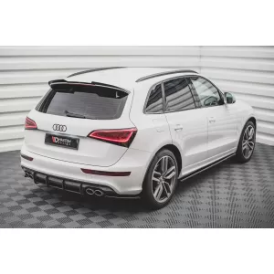 Maxton Design spoiler set suitable for side skirts, front, rear bumper and trunk of Audi SQ5 2012-2017, Gloss Black-image-6347533
