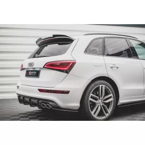 Maxton Design spoiler set suitable for side skirts, front, rear bumper and trunk of Audi SQ5 2012-2017, Gloss Black-image-6347537