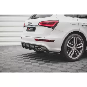 Maxton Design spoiler set suitable for side skirts, front, rear bumper and trunk of Audi SQ5 2012-2017, Gloss Black-image-6347538