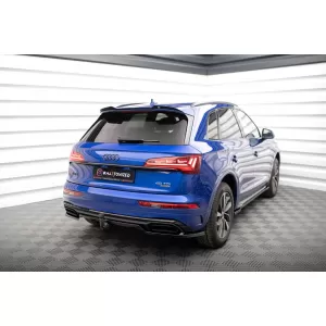 Maxton Design spoiler set suitable for side skirts, front, rear bumper and trunk of Audi Q5 S-Line SUV 2020-2024, Gloss Black-image-6347554