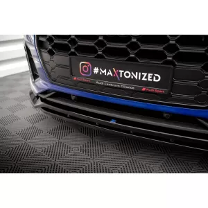 Maxton Design spoiler set suitable for side skirts, front, rear bumper and trunk of Audi Q5 S-Line SUV 2020-2024, Gloss Black-image-6347558