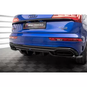 Maxton Design spoiler set suitable for side skirts, front, rear bumper and trunk of Audi Q5 S-Line SUV 2020-2024, Gloss Black-image-6347559