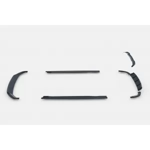 Maxton Design spoiler set suitable for side skirts, front, rear bumper and trunk of Audi SQ5, Q5 S-Line 2017-2020, Gloss Black-image-6347566