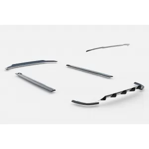 Maxton Design spoiler set suitable for side skirts, front, rear bumper and trunk of Audi SQ5, Q5 S-Line 2017-2020, Gloss Black-image-6347568