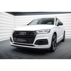 Maxton Design spoiler set suitable for side skirts, front, rear bumper and trunk of Audi SQ5, Q5 S-Line 2017-2020, Gloss Black-image-6347571