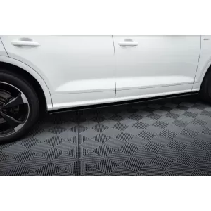 Maxton Design spoiler set suitable for side skirts, front, rear bumper and trunk of Audi SQ5, Q5 S-Line 2017-2020, Gloss Black-image-6347573