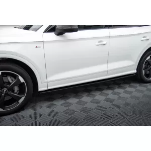 Maxton Design spoiler set suitable for side skirts, front, rear bumper and trunk of Audi SQ5, Q5 S-Line 2017-2020, Gloss Black-image-6347574