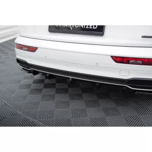 Maxton Design spoiler set suitable for side skirts, front, rear bumper and trunk of Audi SQ5, Q5 S-Line 2017-2020, Gloss Black-image-6347577