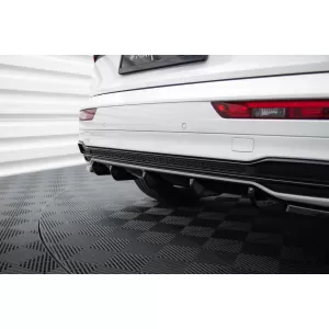 Maxton Design spoiler set suitable for side skirts, front, rear bumper and trunk of Audi SQ5, Q5 S-Line 2017-2020, Gloss Black-image-6347578