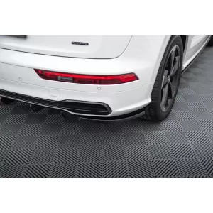 Maxton Design spoiler set suitable for side skirts, front, rear bumper and trunk of Audi SQ5, Q5 S-Line 2017-2020, Gloss Black-image-6347579
