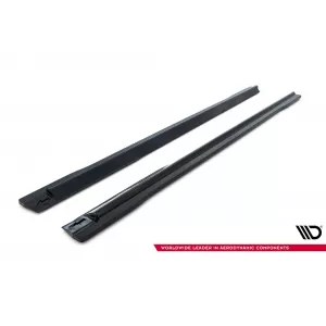 Maxton Design spoiler set suitable for side skirts, front, rear bumper and trunk of Audi SQ7 2019-2023, Gloss Black-image-6347597