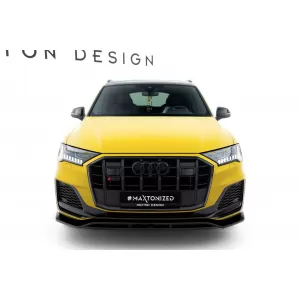Maxton Design spoiler set suitable for side skirts, front, rear bumper and trunk of Audi SQ7 2019-2023, Gloss Black-image-6347604