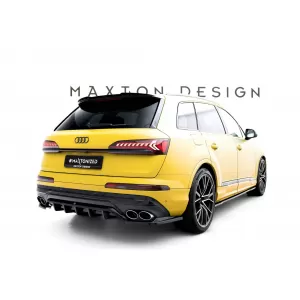 Maxton Design spoiler set suitable for side skirts, front, rear bumper and trunk of Audi SQ7 2019-2023, Gloss Black-image-6347605