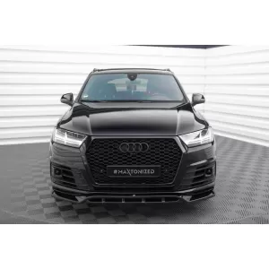 Maxton Design version 1 spoiler set suitable for side skirts, front, rear bumper and trunk of Audi SQ7 2016-2019, Gloss Black-image-6347618