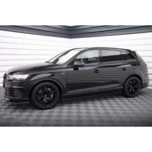 Maxton Design version 1 spoiler set suitable for side skirts, front, rear bumper and trunk of Audi SQ7 2016-2019, Gloss Black-image-6347620