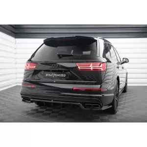 Maxton Design version 1 spoiler set suitable for side skirts, front, rear bumper and trunk of Audi SQ7 2016-2019, Gloss Black-image-6347621