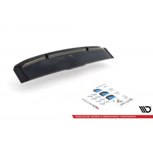 Maxton Design version 1 spoiler set suitable for side skirts, front, rear bumper and trunk of Audi SQ8 2019-2023, Gloss Black-image-6347635