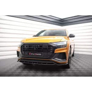 Maxton Design version 1 spoiler set suitable for side skirts, front, rear bumper and trunk of Audi SQ8 2019-2023, Gloss Black-image-6347642