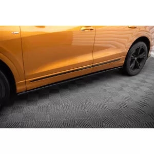 Maxton Design version 1 spoiler set suitable for side skirts, front, rear bumper and trunk of Audi SQ8 2019-2023, Gloss Black-image-6347645