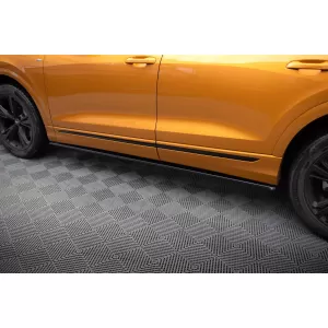 Maxton Design version 1 spoiler set suitable for side skirts, front, rear bumper and trunk of Audi SQ8 2019-2023, Gloss Black-image-6347646