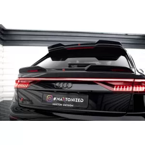Maxton Design version 1 spoiler set suitable for side skirts, front, rear bumper and trunk of Audi SQ8 2019-2023, Gloss Black-image-6347653