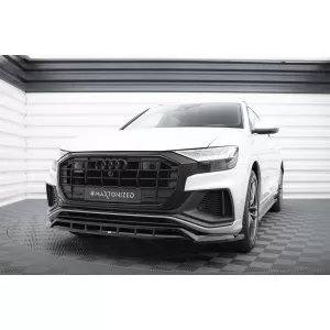 Maxton Design version 2 spoiler set suitable for side skirts, front, rear bumper and trunk of Audi SQ8 2019-2023, Gloss Black-image-6347670