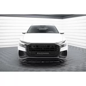 Maxton Design version 2 spoiler set suitable for side skirts, front, rear bumper and trunk of Audi SQ8 2019-2023, Gloss Black-image-6347671