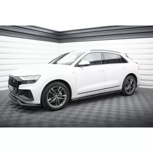 Maxton Design version 2 spoiler set suitable for side skirts, front, rear bumper and trunk of Audi SQ8 2019-2023, Gloss Black-image-6347672