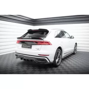 Maxton Design version 2 spoiler set suitable for side skirts, front, rear bumper and trunk of Audi SQ8 2019-2023, Gloss Black-image-6347673