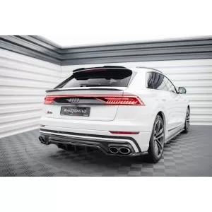 Maxton Design version 2 spoiler set suitable for side skirts, front, rear bumper and trunk of Audi SQ8 2019-2023, Gloss Black-image-6347675