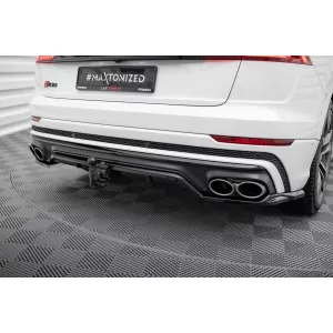 Maxton Design version 2 spoiler set suitable for side skirts, front, rear bumper and trunk of Audi SQ8 2019-2023, Gloss Black-image-6347679
