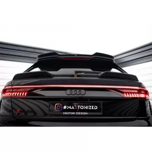 Maxton Design version 2 spoiler set suitable for side skirts, front, rear bumper and trunk of Audi SQ8 2019-2023, Gloss Black-image-6347683
