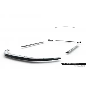 Maxton Design spoiler set suitable for side skirts, front, rear bumper and trunk of Audi TT S-Line 8J 2011-2013, Gloss Black-image-6347689