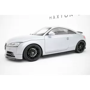 Maxton Design spoiler set suitable for side skirts, front, rear bumper and trunk of Audi TT S-Line 8J 2011-2013, Gloss Black-image-6347693